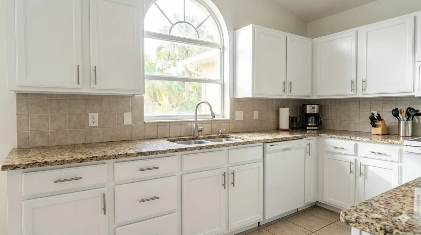 Cabinet refinishing for a Riverview kitchen by House Painters Tampa