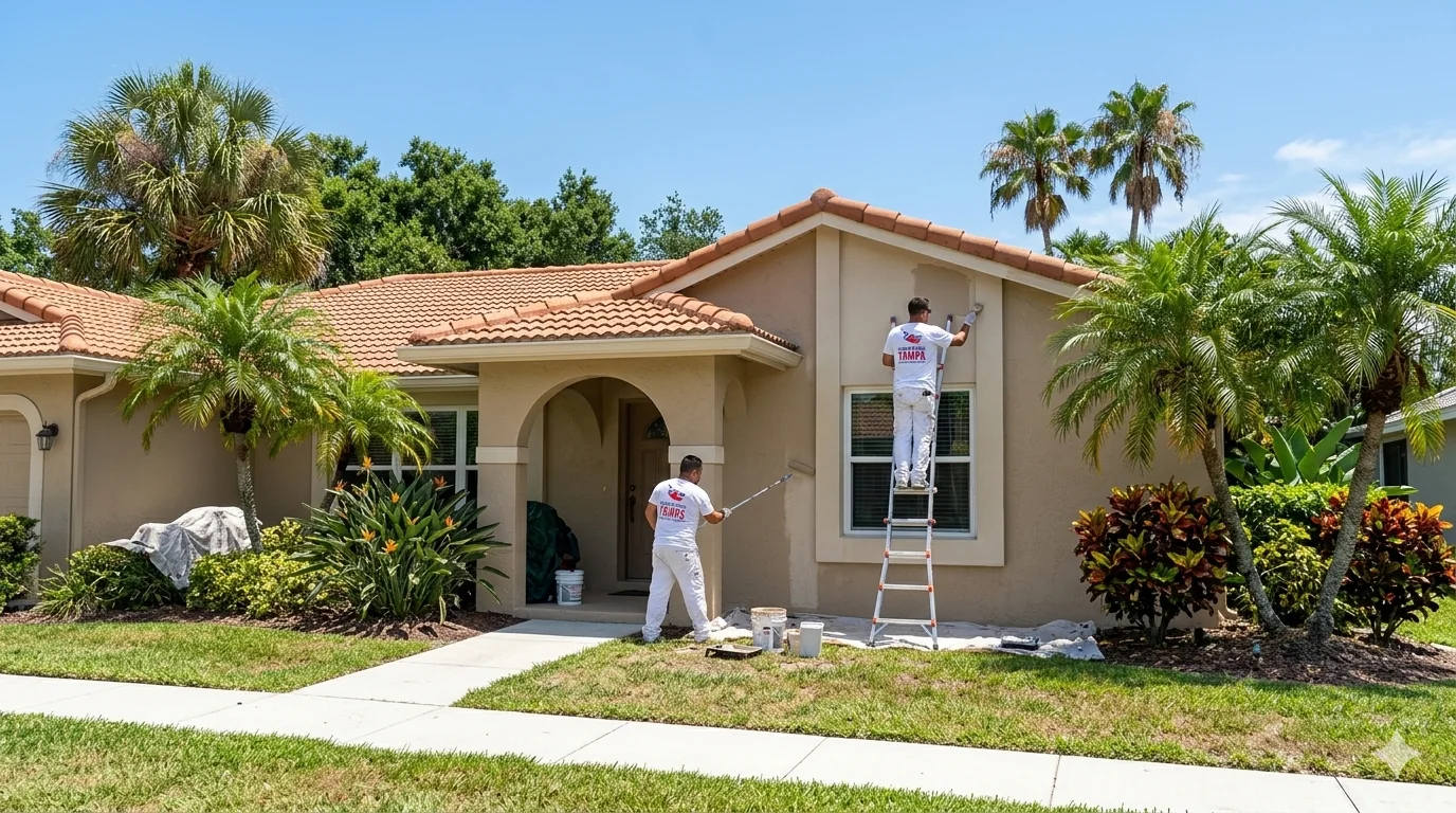 House Painters Tampa project on a Temple Terrace home in FL