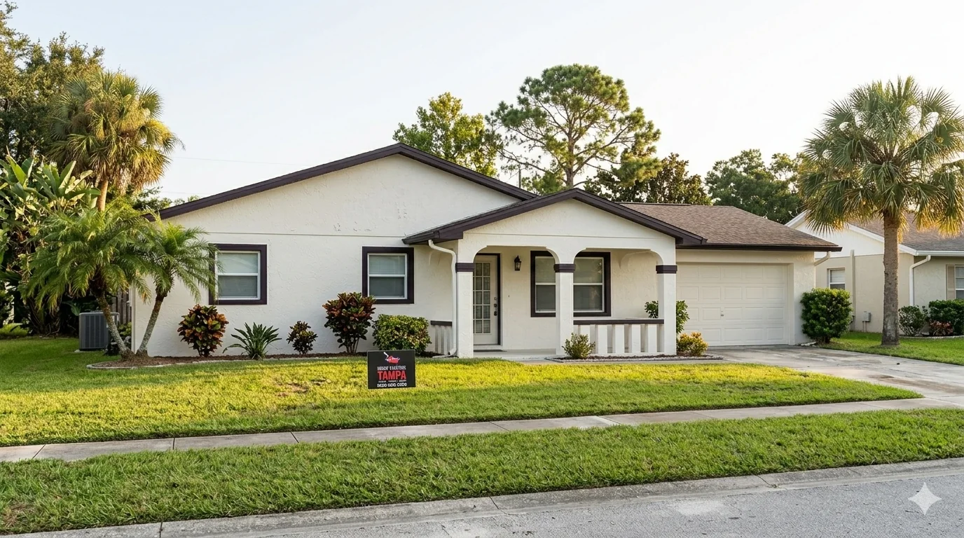 House Painters Tampa project on a New Tampa home in FL