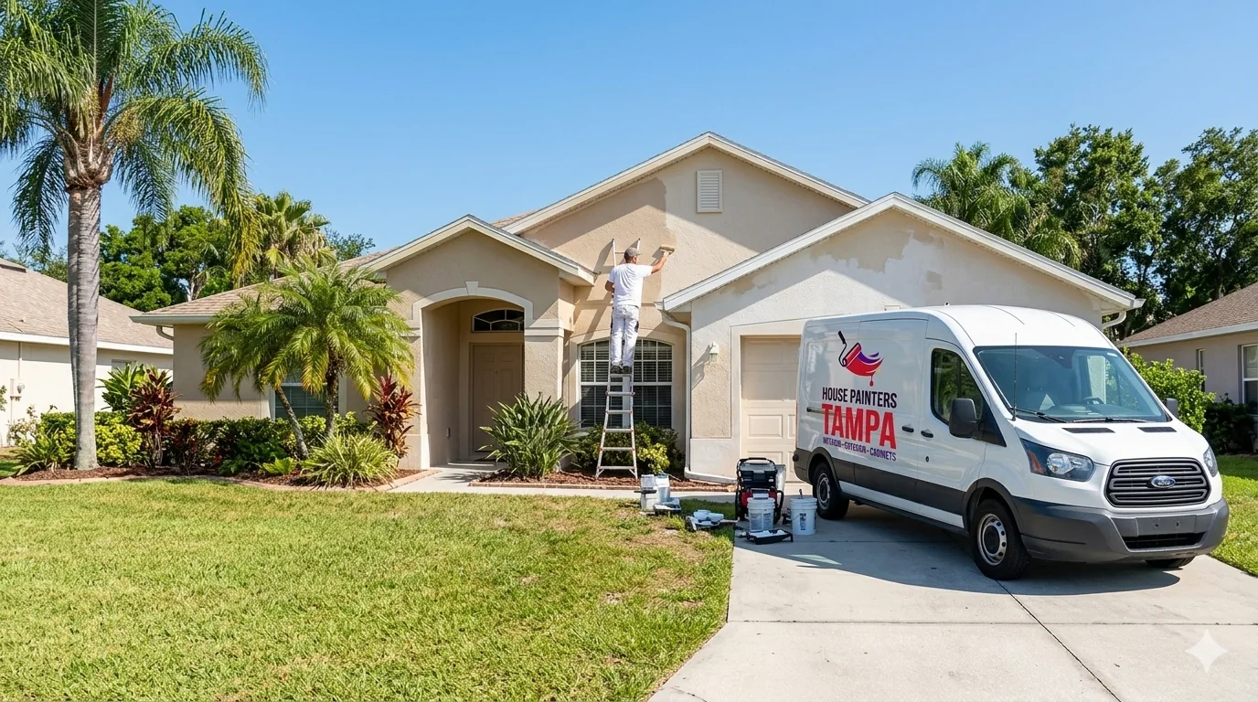 House Painters Tampa project on a Wesley Chapel home in FL