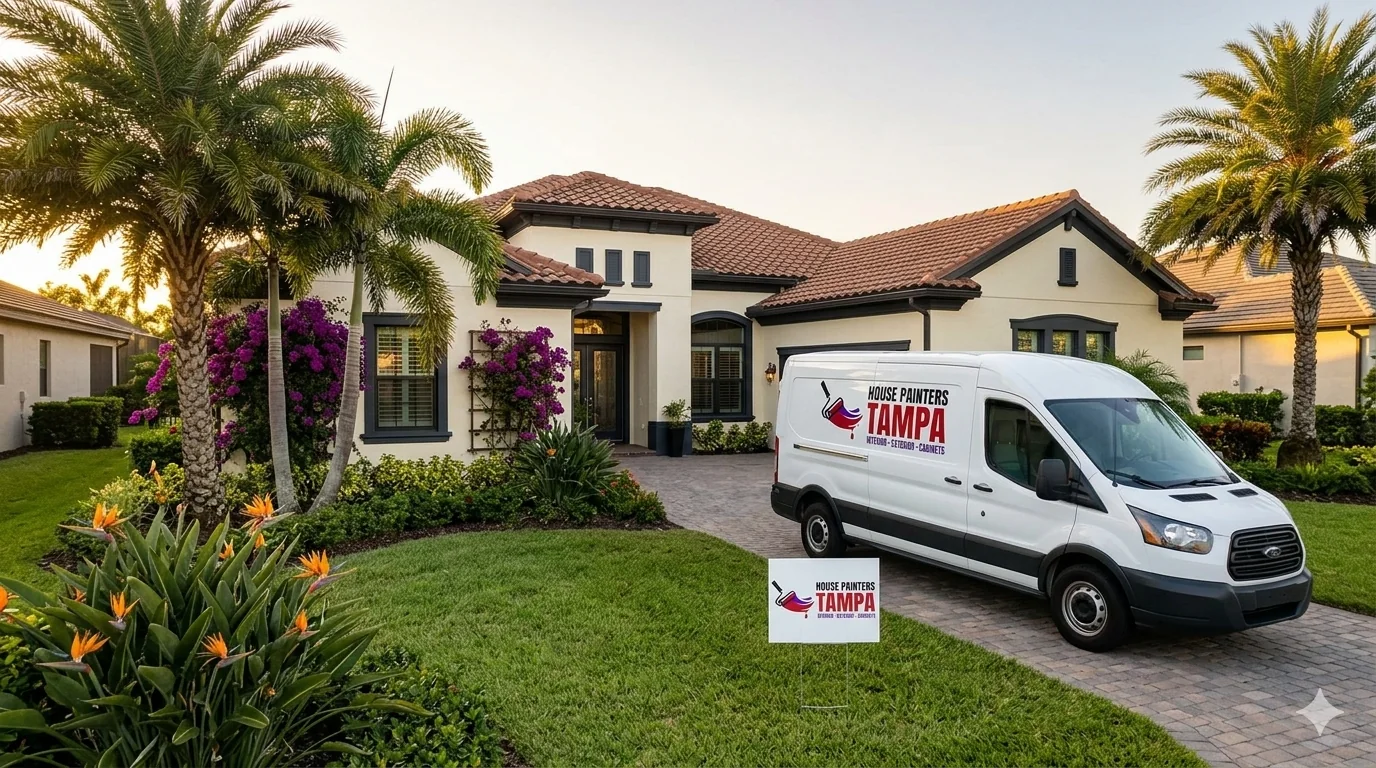 House Painters Tampa project on an Apollo Beach home in FL